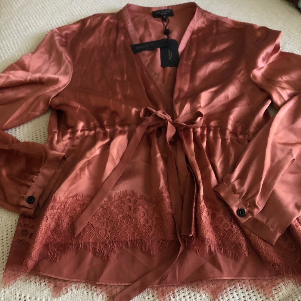 Rag & Bone Tomlin Shirt in Dusty pink (NWT)